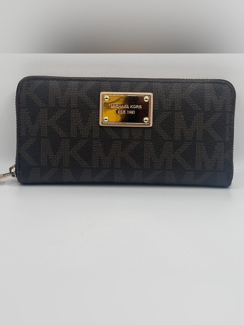 Michael Kors Signature Zip Around Wallet
